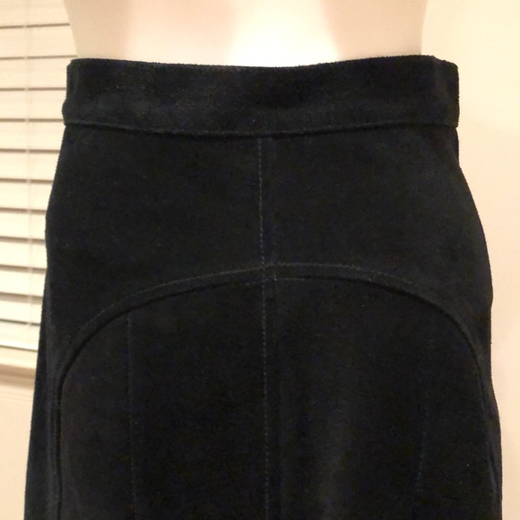 Leather Suede Mini Skirt - Picture 4 of 9